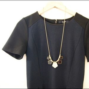 Madewell Gallerist Ponte Dress in Colorblock